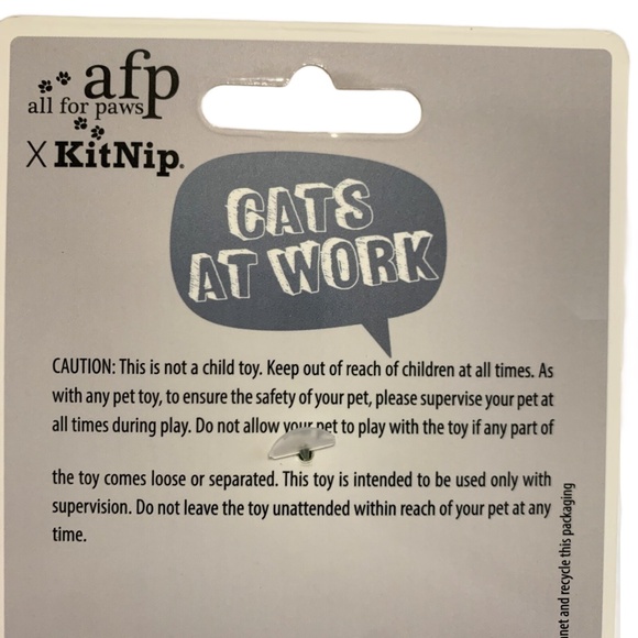 Kitnip Box Cats At Work Cactus Catnip Office Plant New Crinkle Plush Kitty Toy - Picture 4 of 5